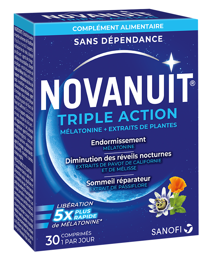 image Novanuit® Triple Action Boîte de 30 comprimés (12 produits)